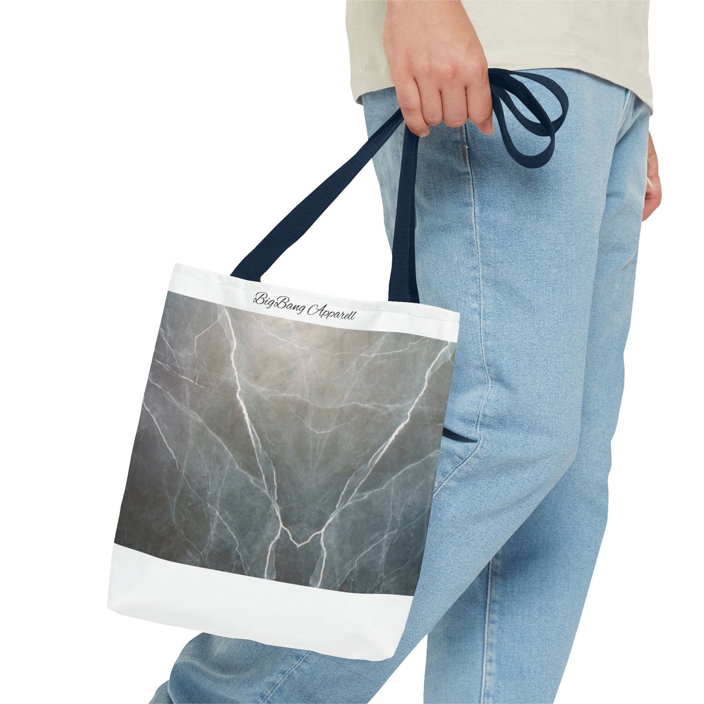 Elegant Marble Print Tote Bag | Stylish Reusable Eco-Friendly Bag for Everyday Use