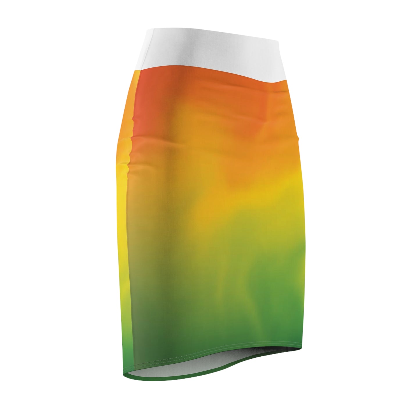 Vibrant Gradient Women's Pencil Skirt - Stylish & Modern