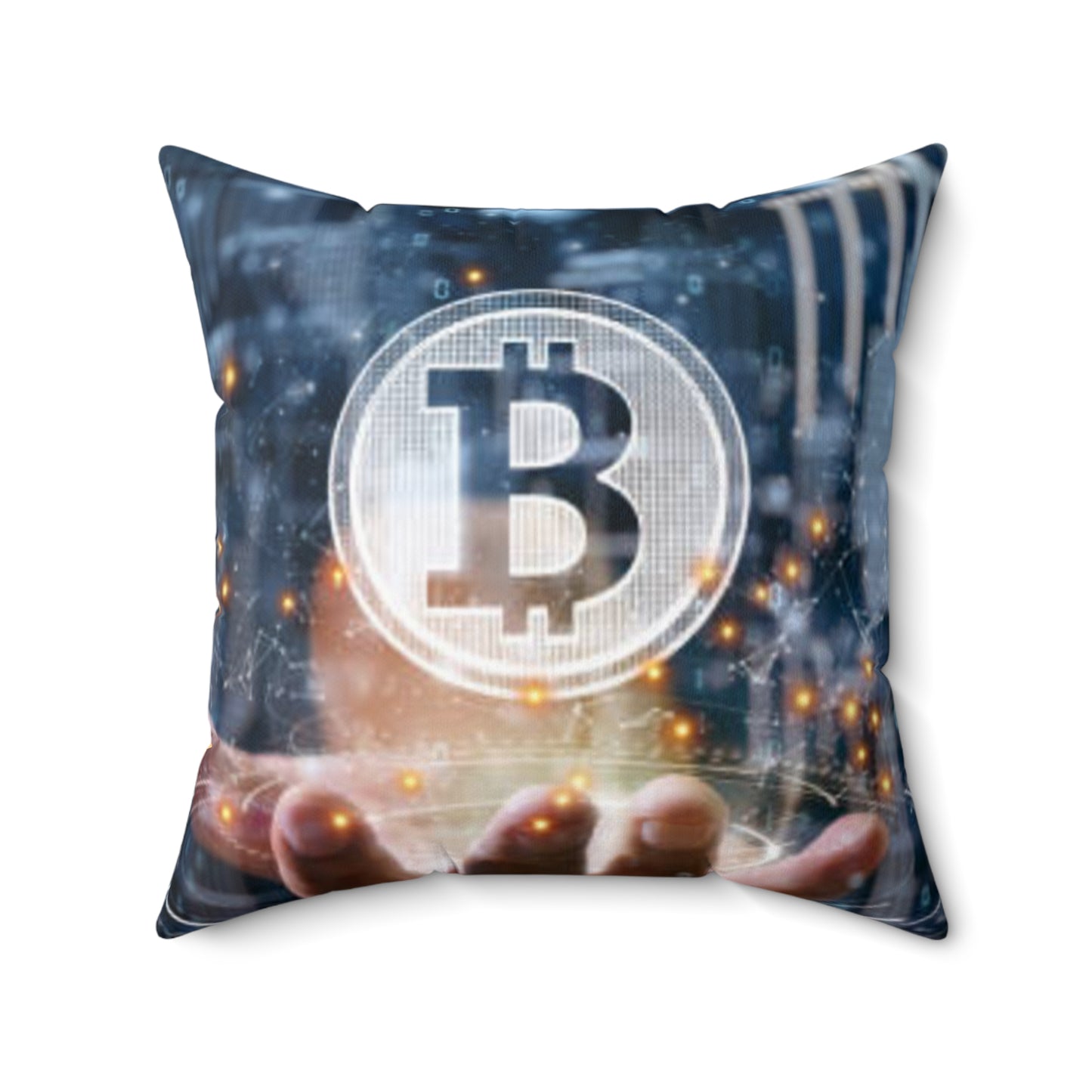 Big Bang Apparell bitcoin Spun Polyester Square Pillow