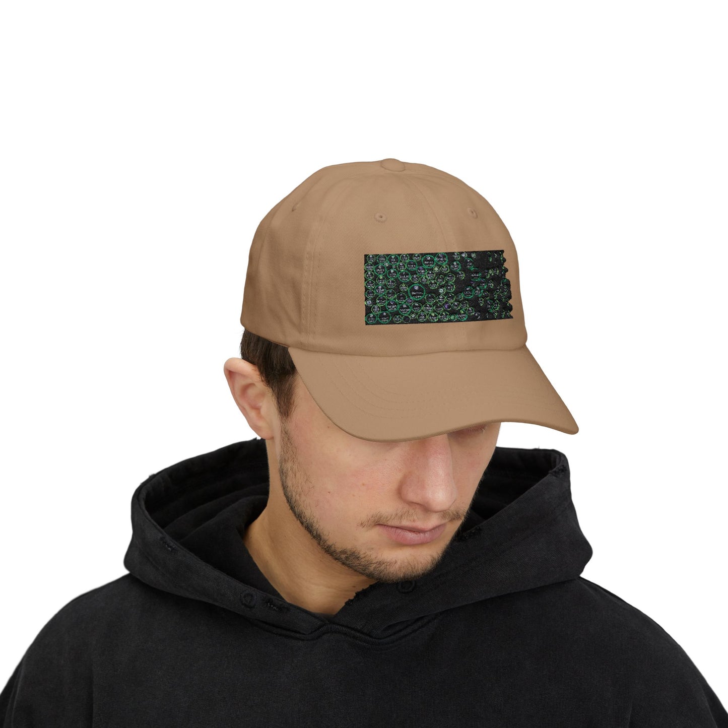 Stylish Classic Dad Cap with Unique crypto  Bubble Design - Perfect Gift for Fathers and Casual Wear