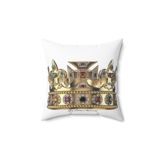 Big Bang Apparell royal crown Spun Polyester Square Pillow