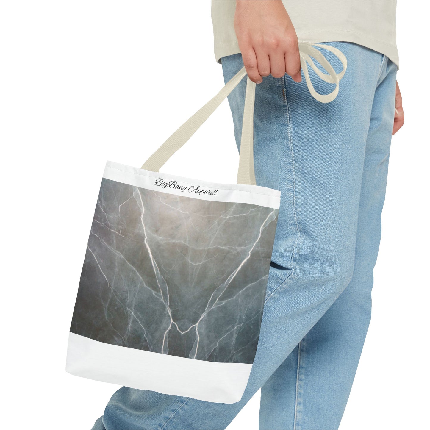 Elegant Marble Print Tote Bag | Stylish Reusable Eco-Friendly Bag for Everyday Use