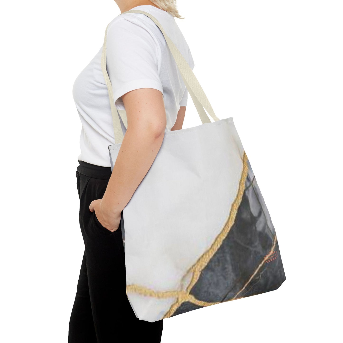 Elegant Marble Design Tote Bag for Stylish Everyday Use