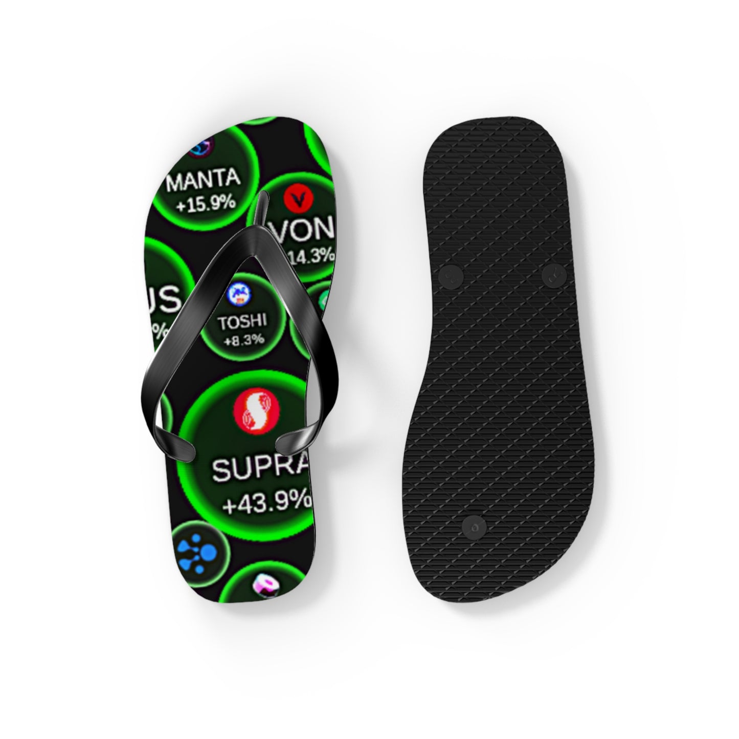 Big Bang Apparell crypto Flip Flops