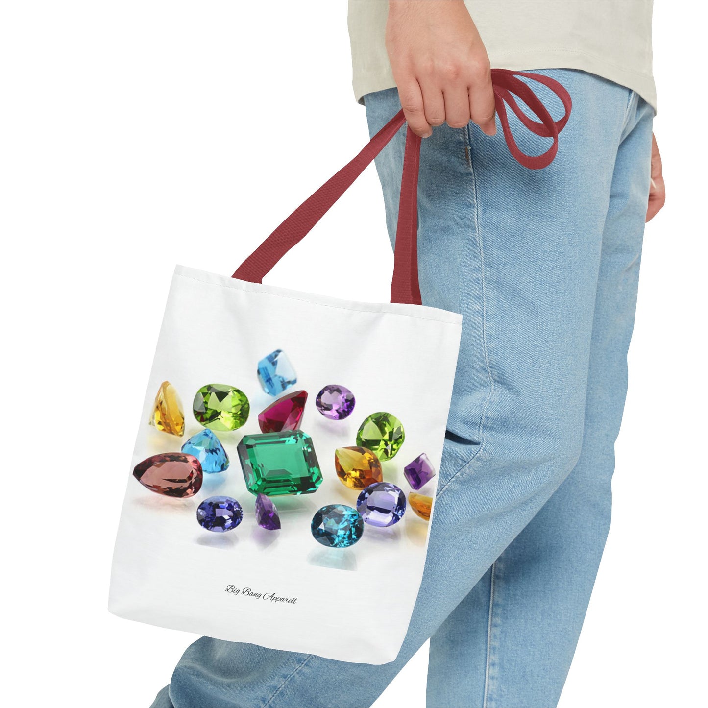 Colorful Gemstone Tote Bag | Stylish & Versatile Everyday Accessory