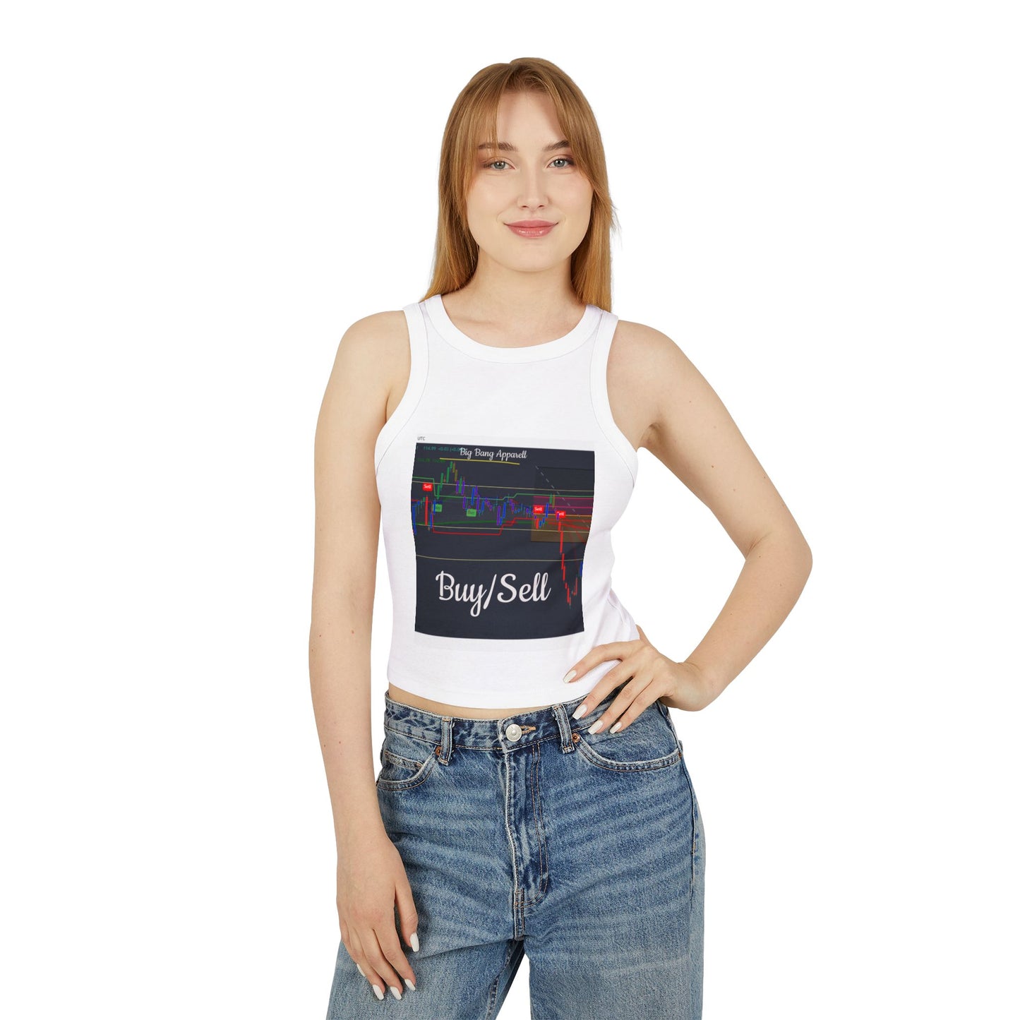 Big Bang Apparell Buy sell, Women's Micro Rib Racer Tank Top