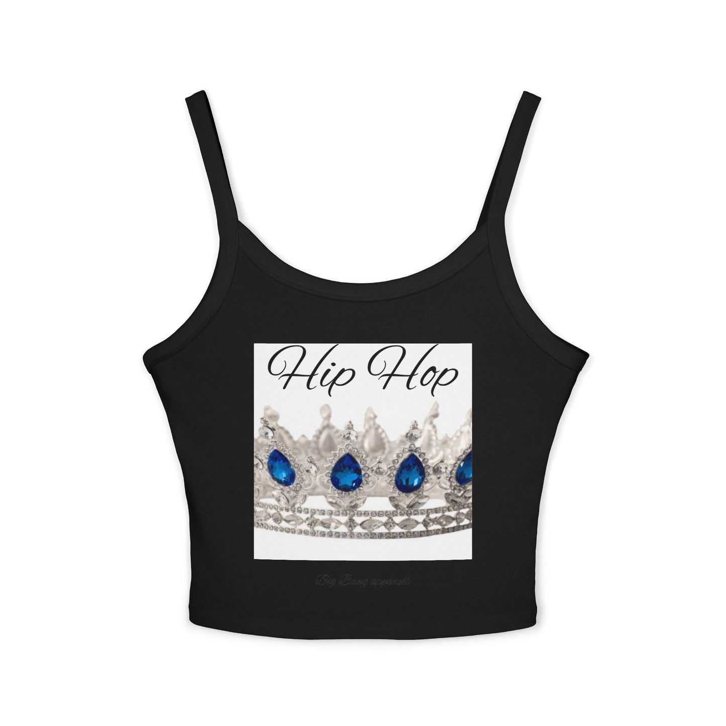 Big Bang Apparell hiphop crown Women's Spaghetti Strap Tank Top