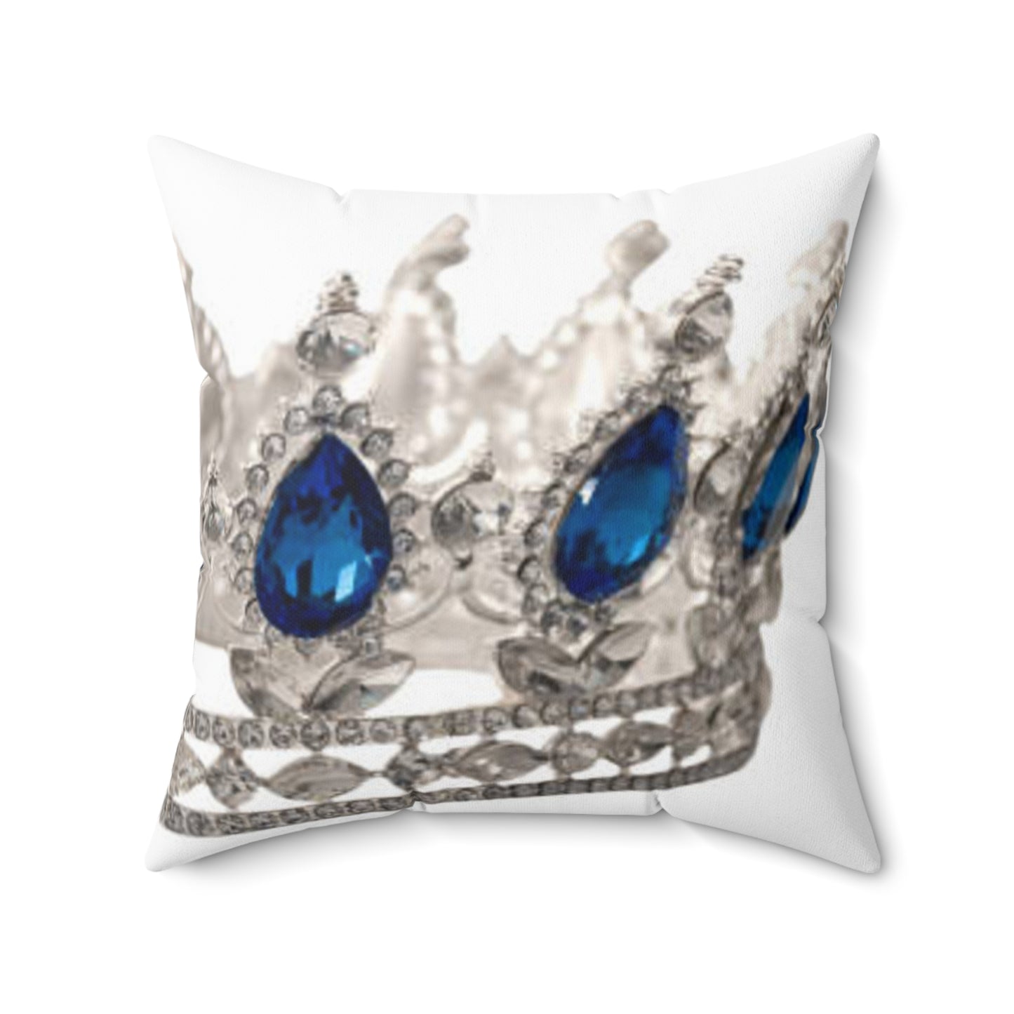 Big Bang Apparell crown  saphire Spun Polyester Square Pillow