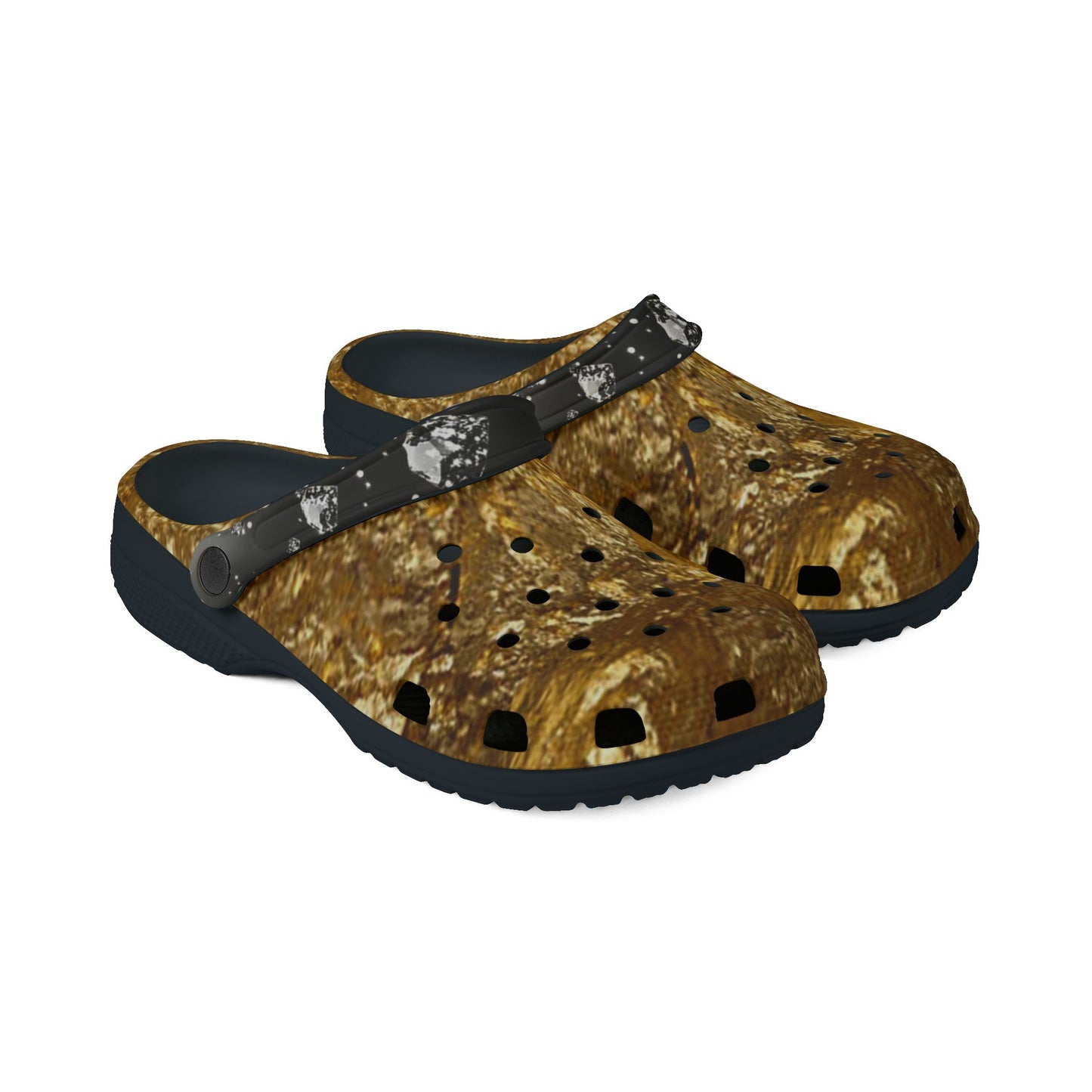 Stylish EVA Foam Rubber Shoes with Textured Design diamond pattern.