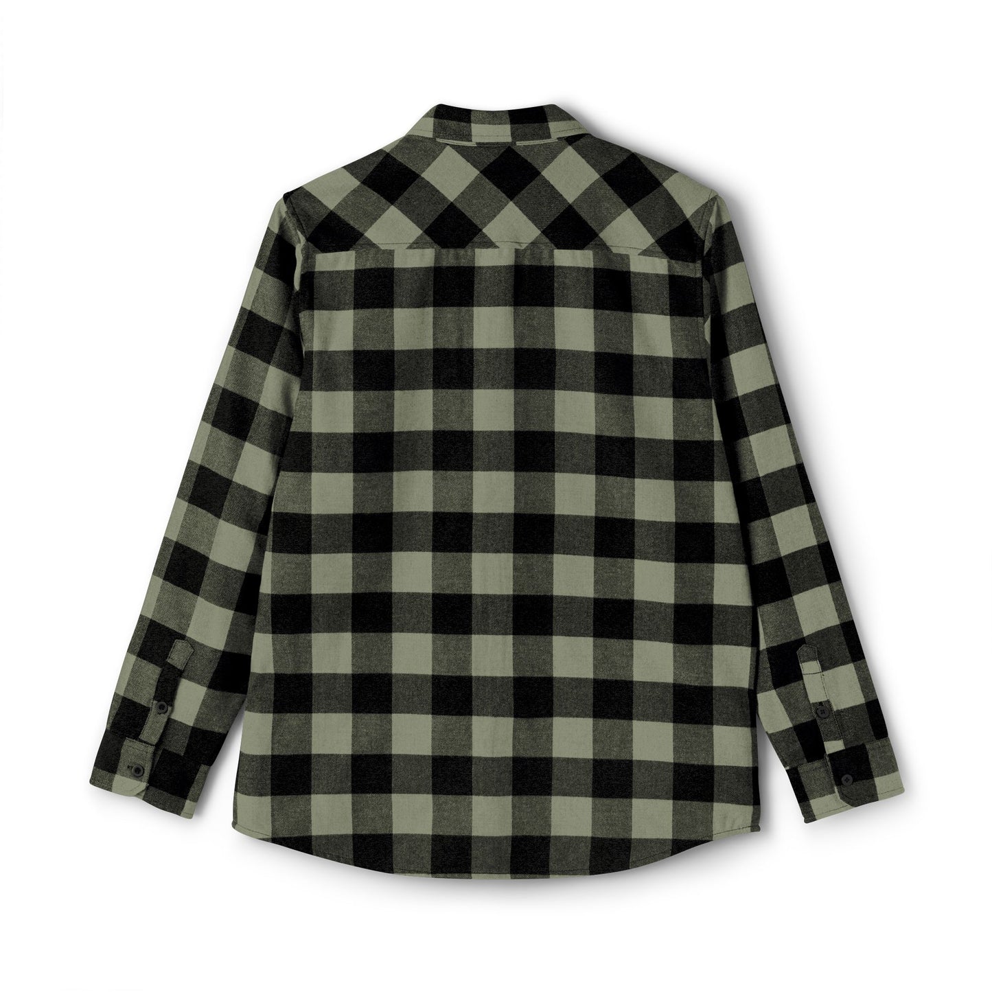 Crypto logo Cozy Unisex Flannel Shirt - Classic Black and Green Checkered Pattern