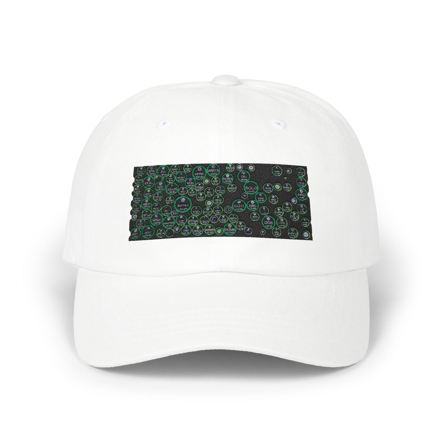 Stylish Classic Dad Cap with Unique crypto  Bubble Design - Perfect Gift for Fathers and Casual Wear