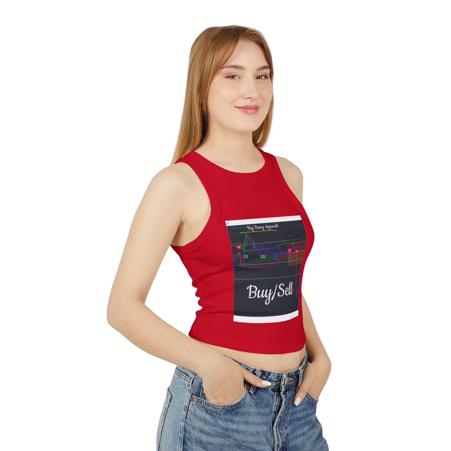 Big Bang Apparell Buy sell, Women's Micro Rib Racer Tank Top