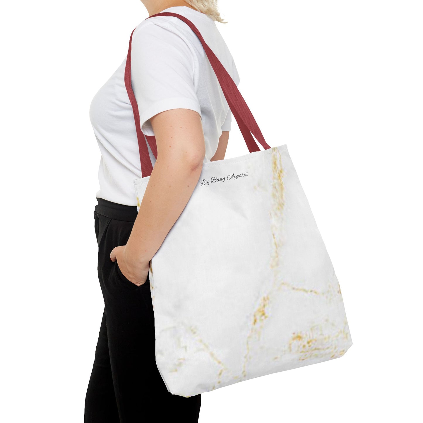 Elegant Marble Print Tote Bag - Big Bang Apparel