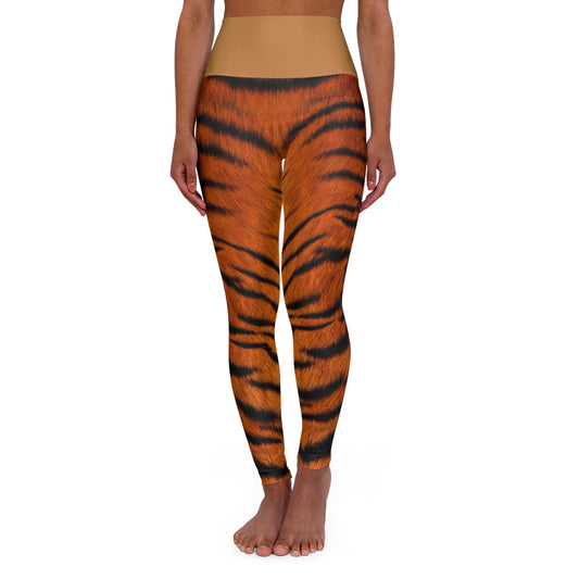 Big Bang Apparell tiger print High Waisted Yoga Leggings (AOP)