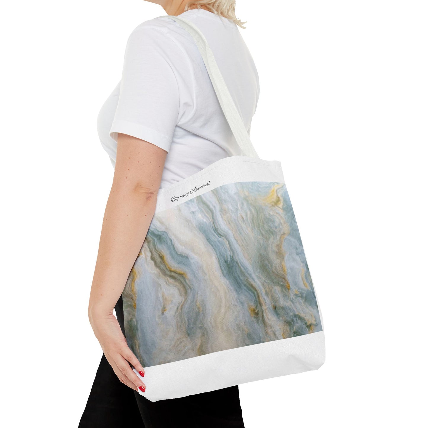 Elegant Marble Print Tote Bag - Stylish & Versatile for Everyday Use