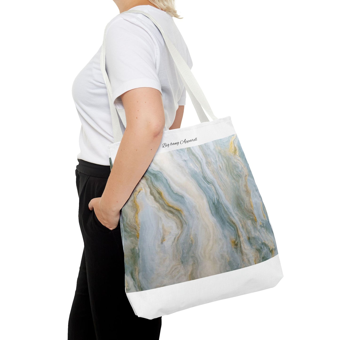 Elegant Marble Print Tote Bag - Stylish & Versatile for Everyday Use