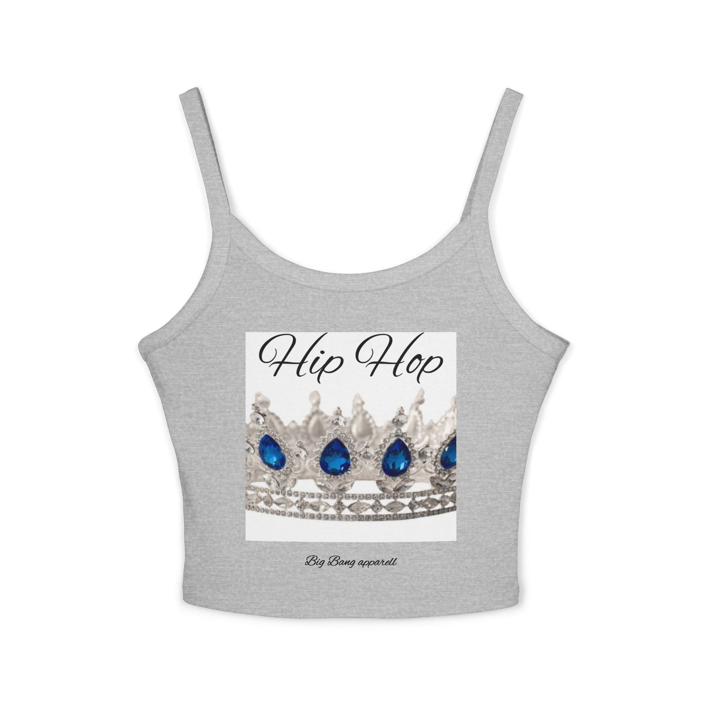 Big Bang Apparell hiphop crown Women's Spaghetti Strap Tank Top