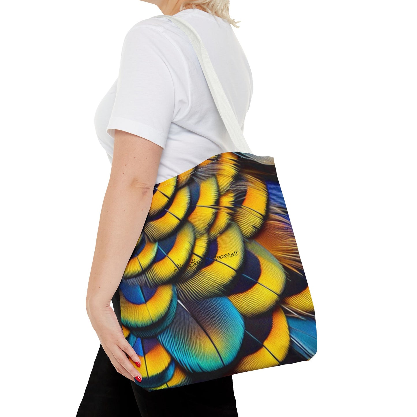 Vibrant Feather Tote Bag - Stylish and Eco-Friendly