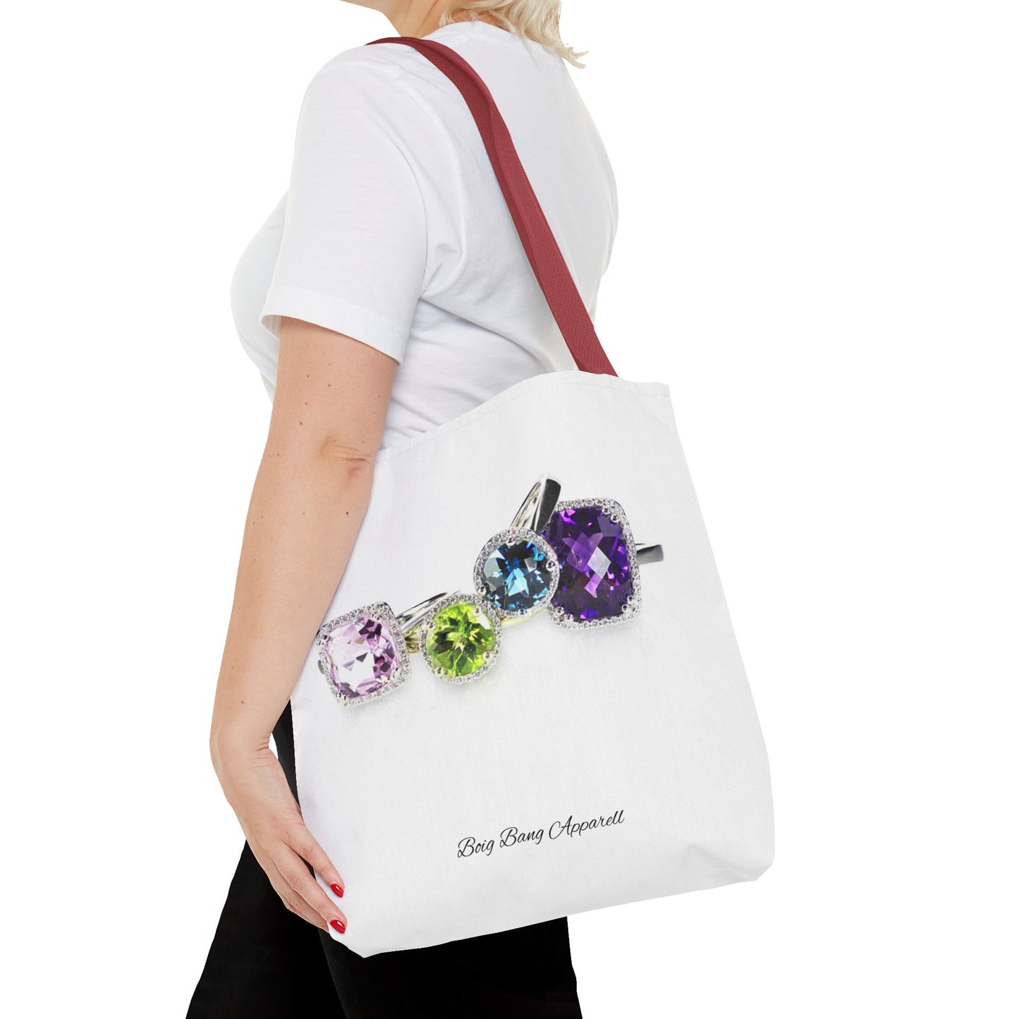 Sparkling Gemstone Tote Bag - Stylish and Chic Accessory for Jewelry Lovers