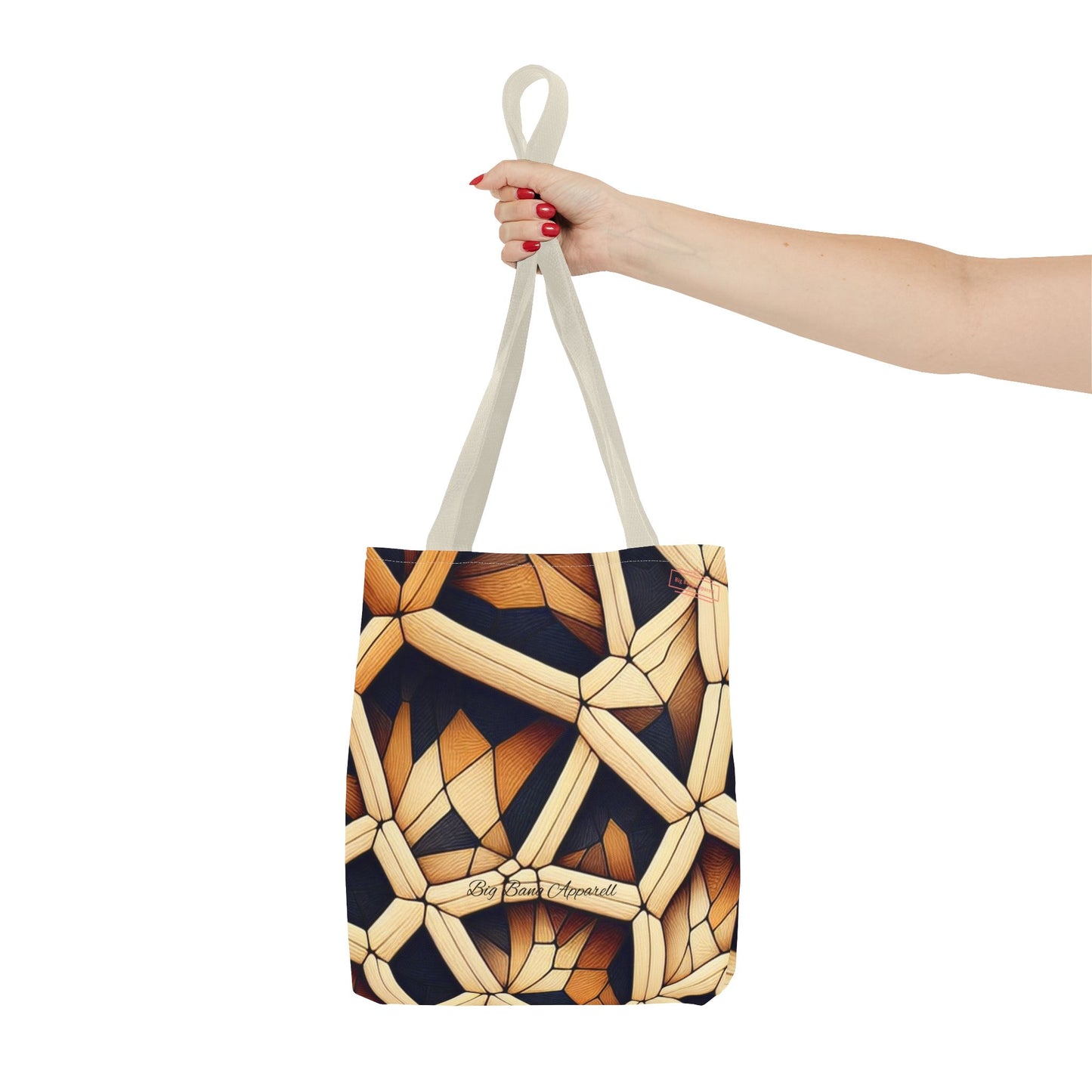 Geometric Pattern Tote Bag - Stylish & Versatile for Everyday Use