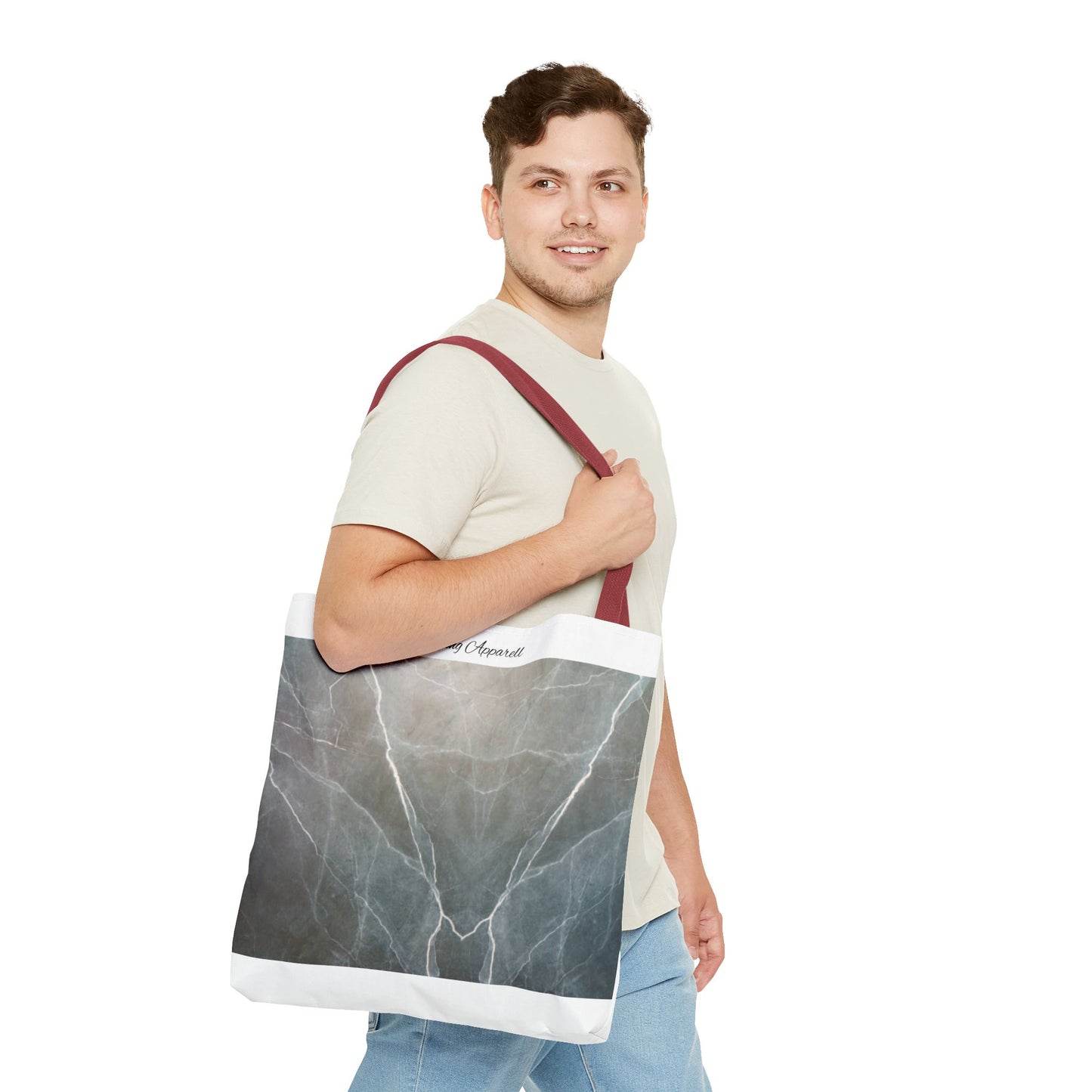 Elegant Marble Print Tote Bag | Stylish Reusable Eco-Friendly Bag for Everyday Use