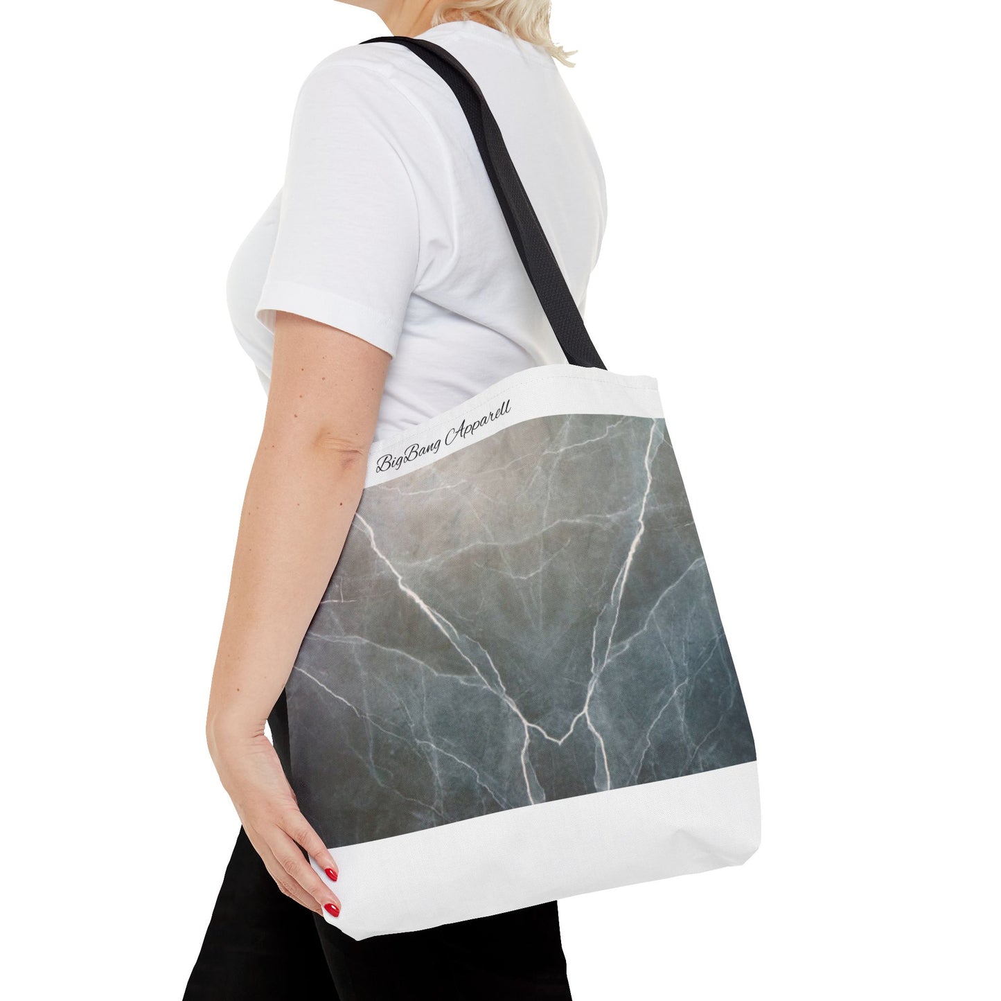 Elegant Marble Print Tote Bag | Stylish Reusable Eco-Friendly Bag for Everyday Use