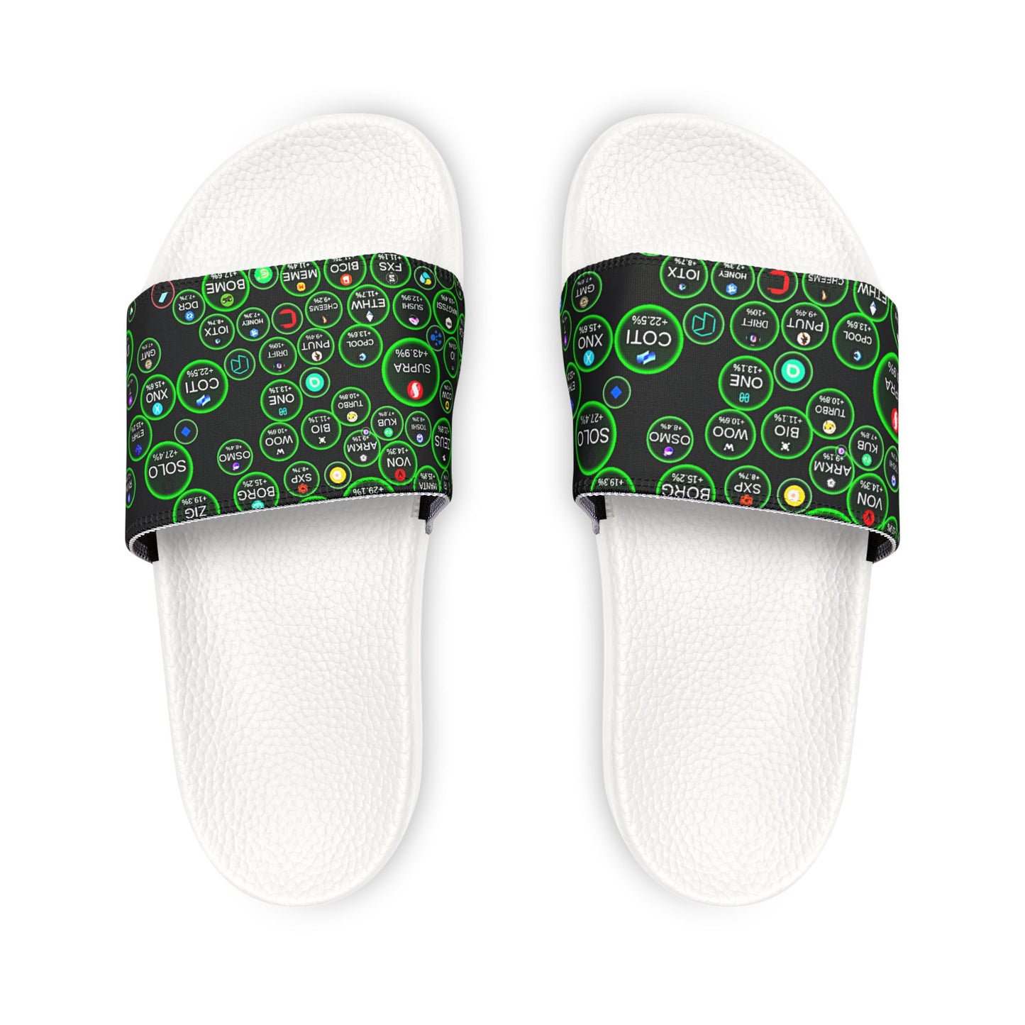 Big Bang Apparell crypto Men's Fun Graphic Removable-Strap Sandals - Perfect for Summer Adventures