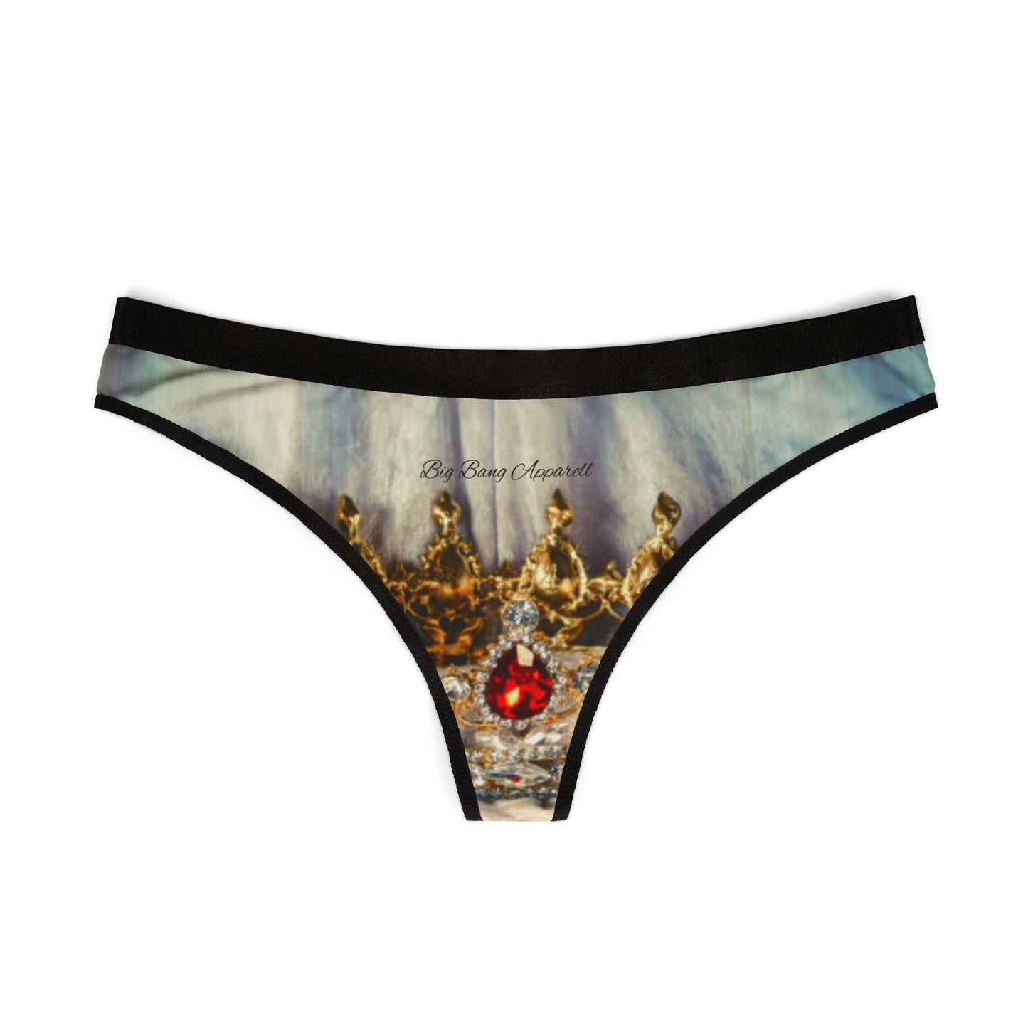 Big Bang Apparell crown Women's Thongs (AOP)