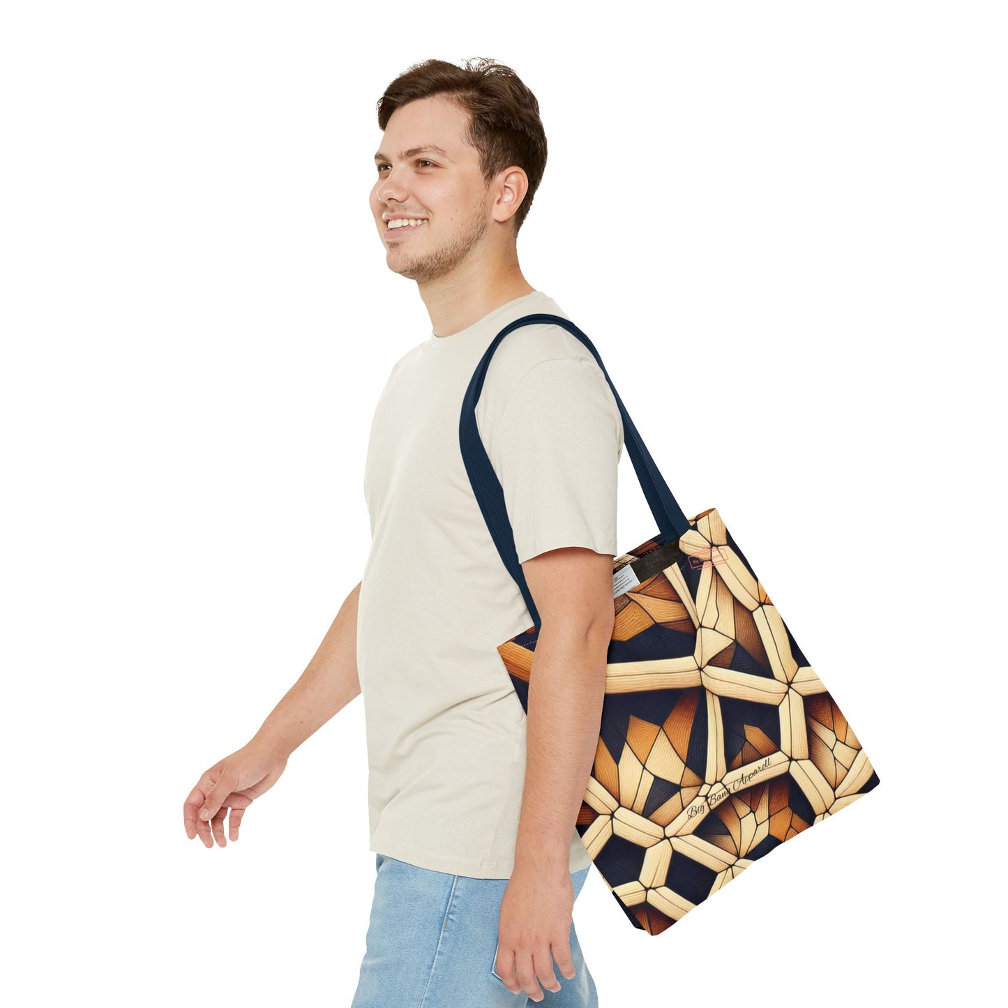 Geometric Pattern Tote Bag - Stylish & Versatile for Everyday Use