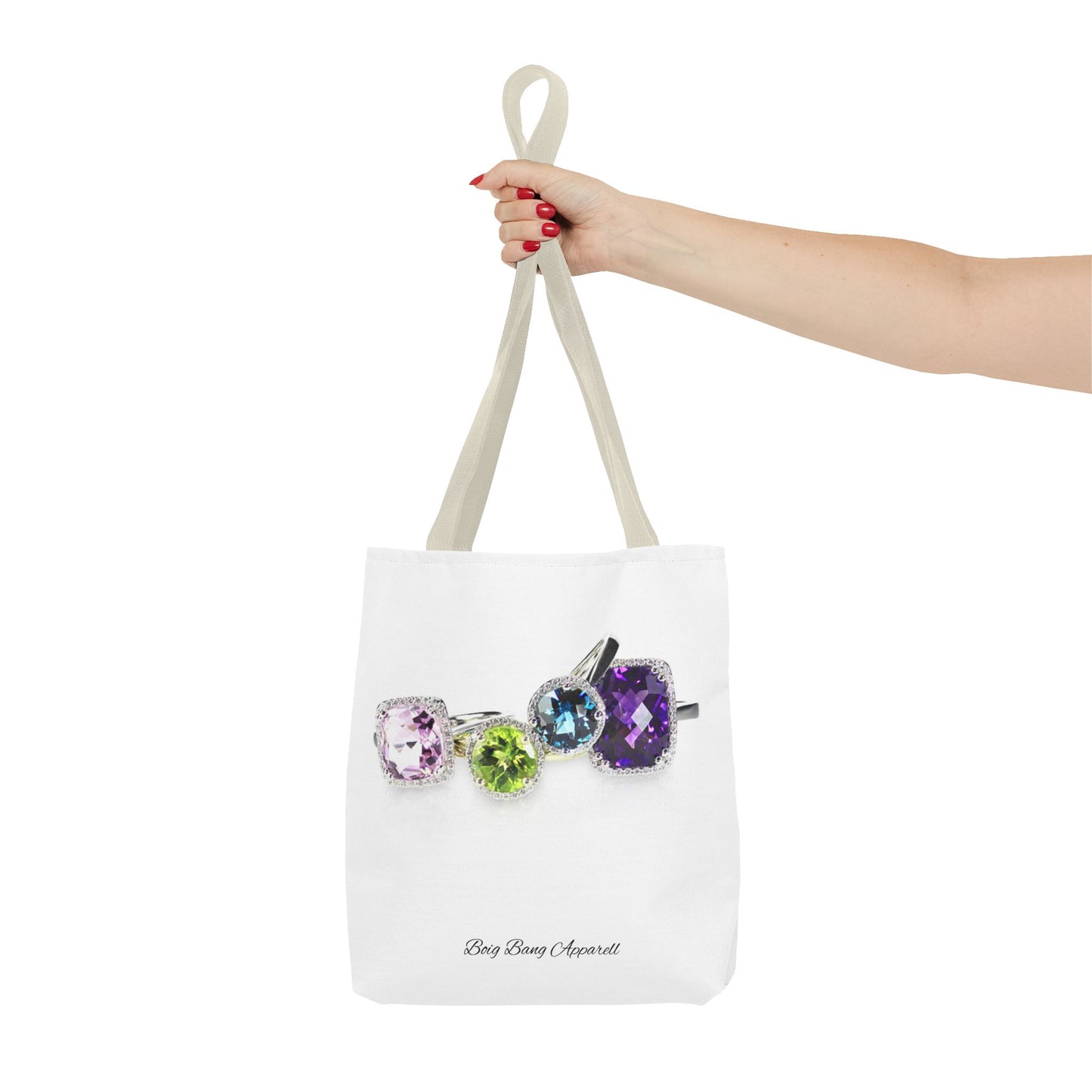 Sparkling Gemstone Tote Bag - Stylish and Chic Accessory for Jewelry Lovers