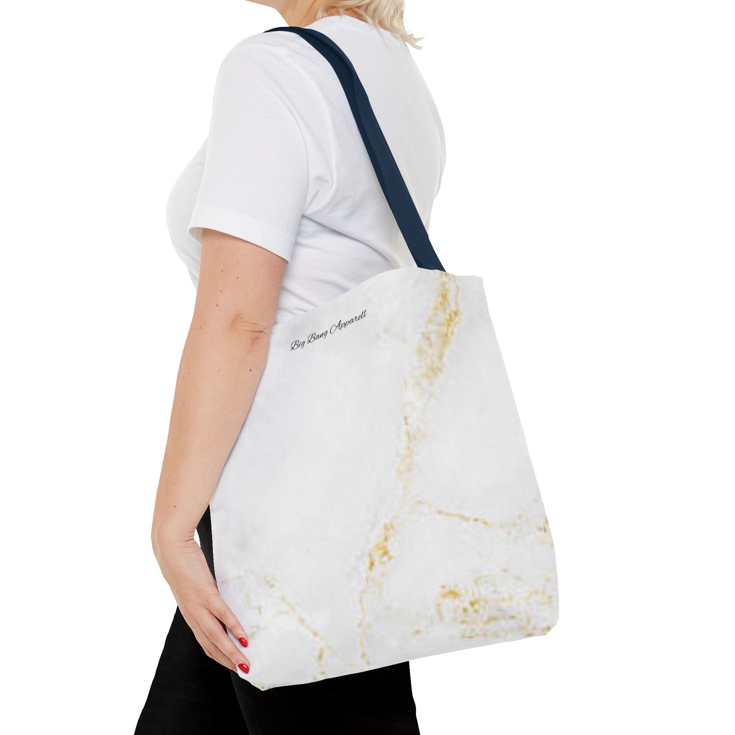 Elegant Marble Print Tote Bag - Big Bang Apparel