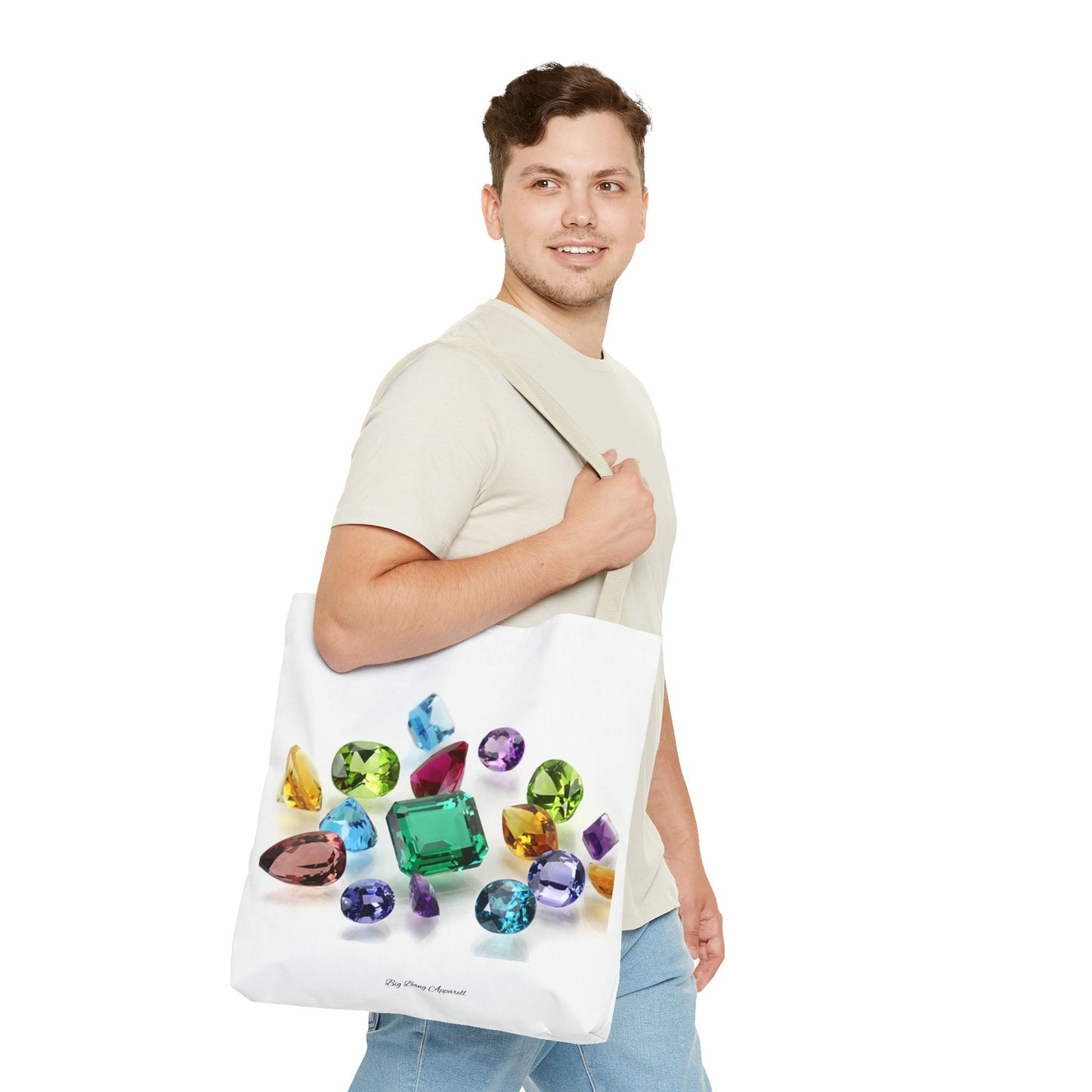 Colorful Gemstone Tote Bag | Stylish & Versatile Everyday Accessory