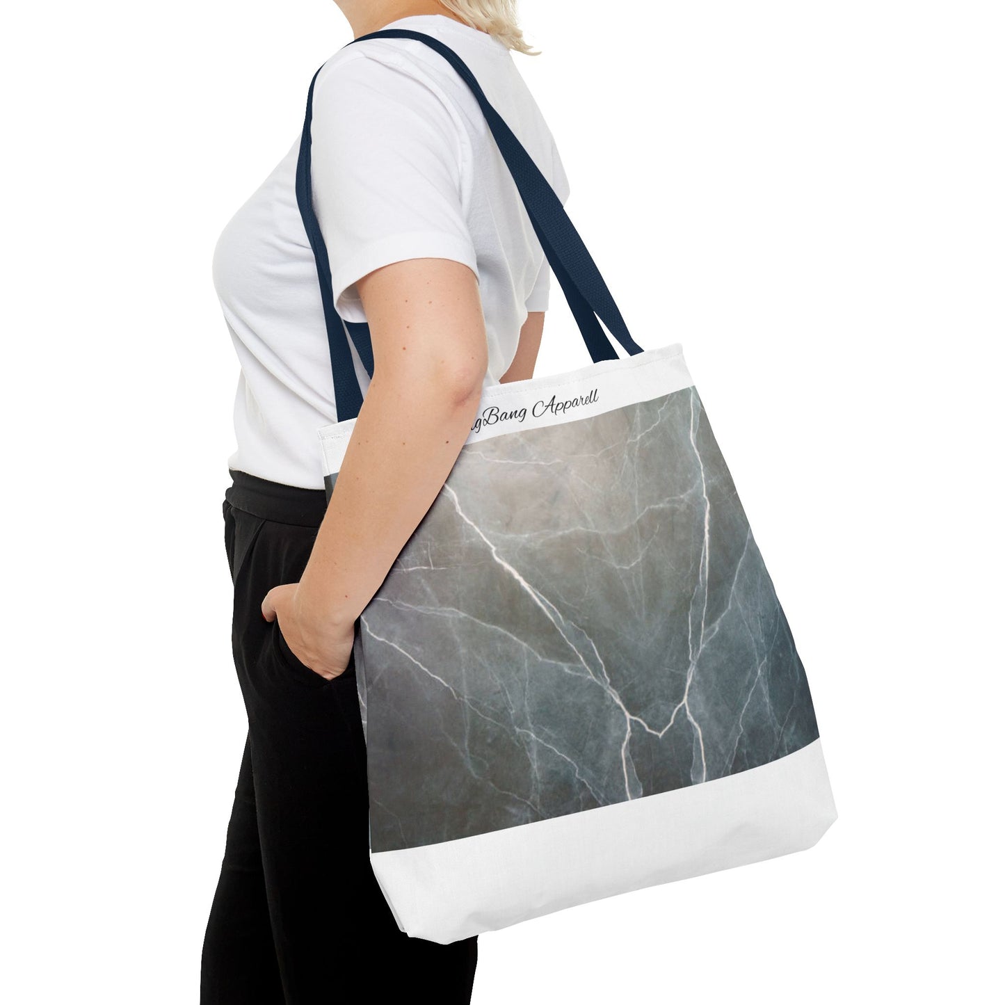 Elegant Marble Print Tote Bag | Stylish Reusable Eco-Friendly Bag for Everyday Use