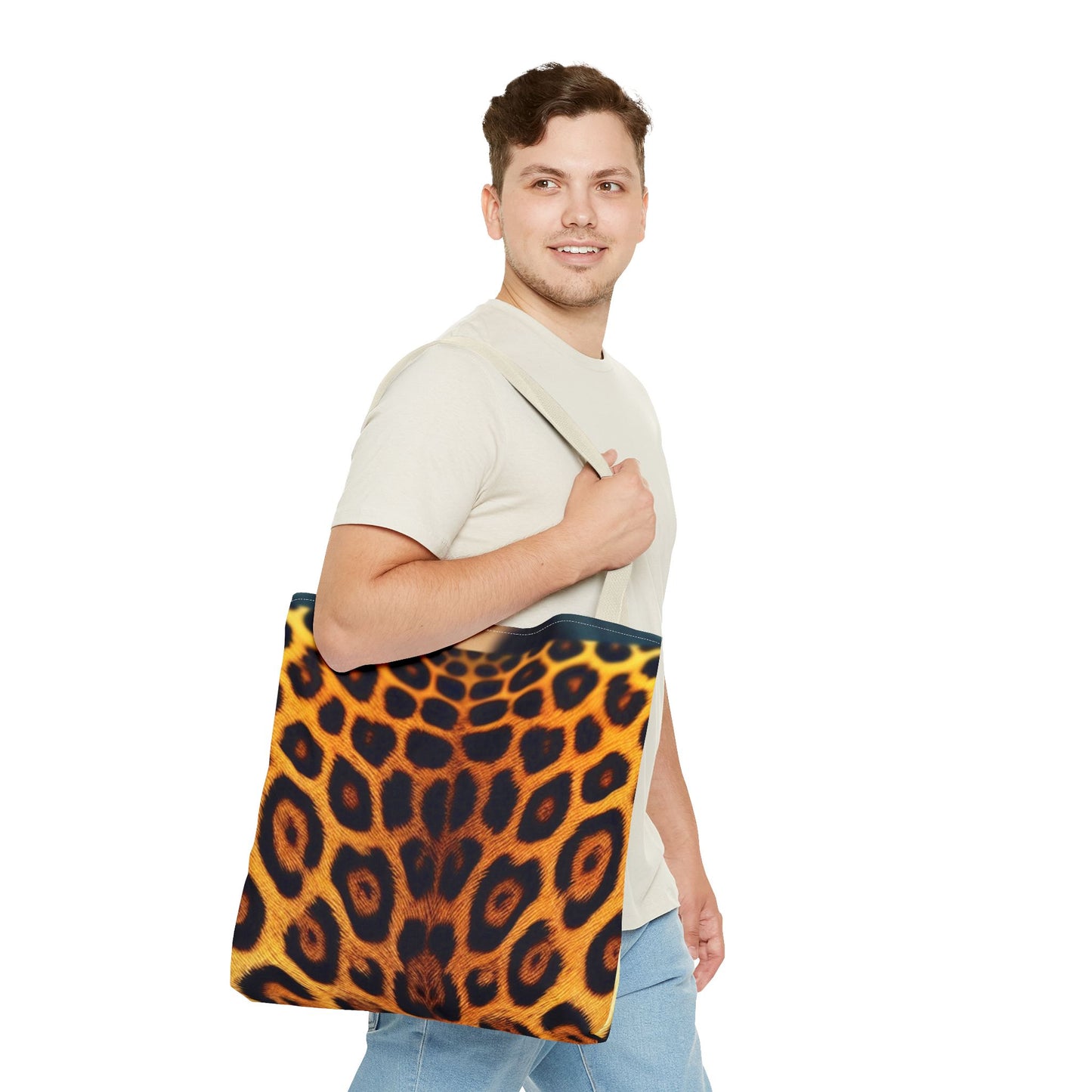 Stylish Leopard Print Tote Bag - Trendy Eco-Friendly Shopper