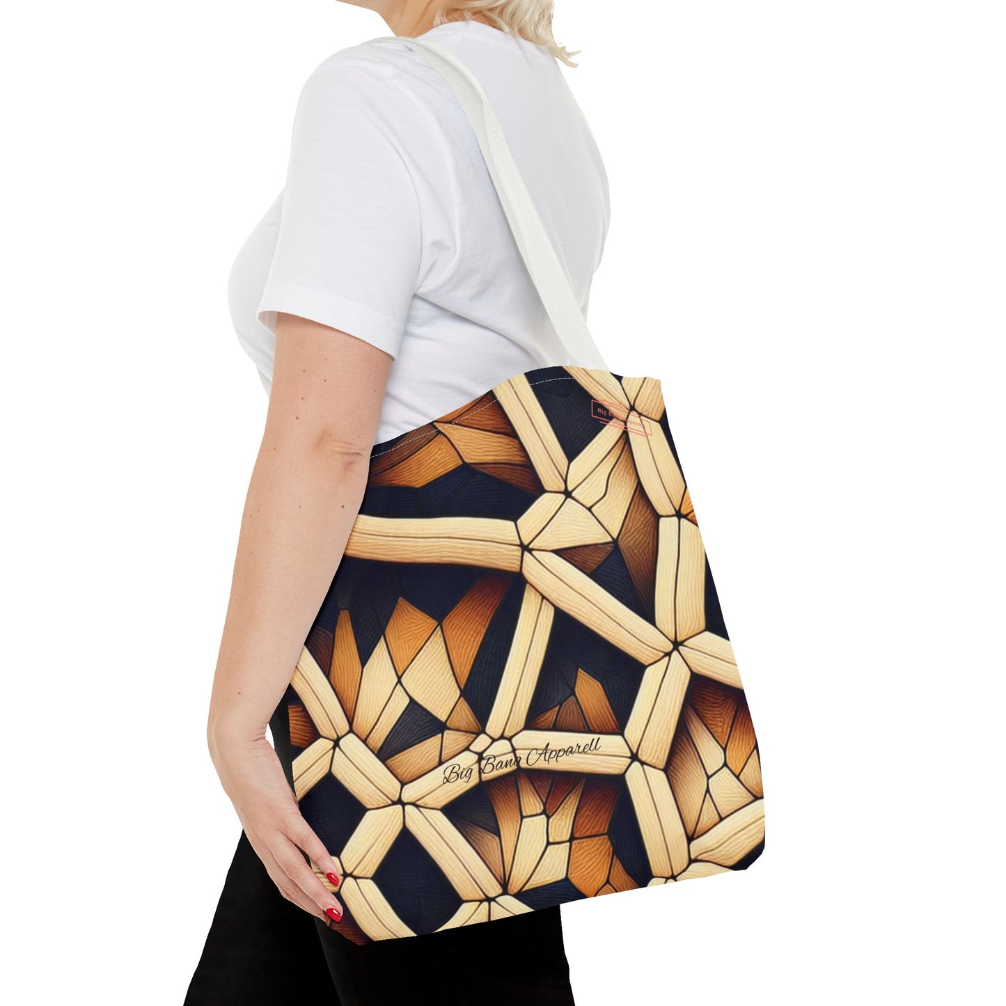 Geometric Pattern Tote Bag - Stylish & Versatile for Everyday Use