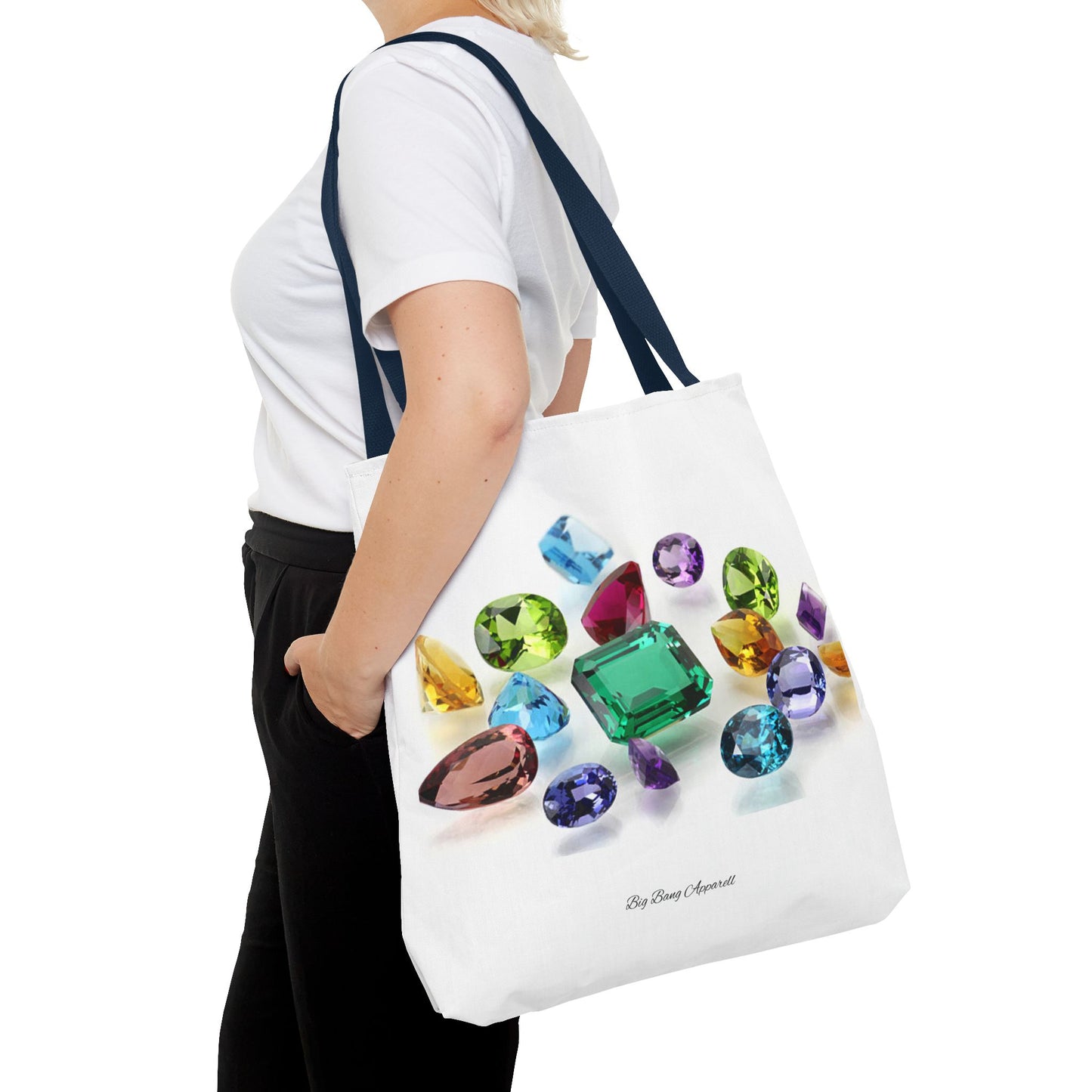 Colorful Gemstone Tote Bag | Stylish & Versatile Everyday Accessory