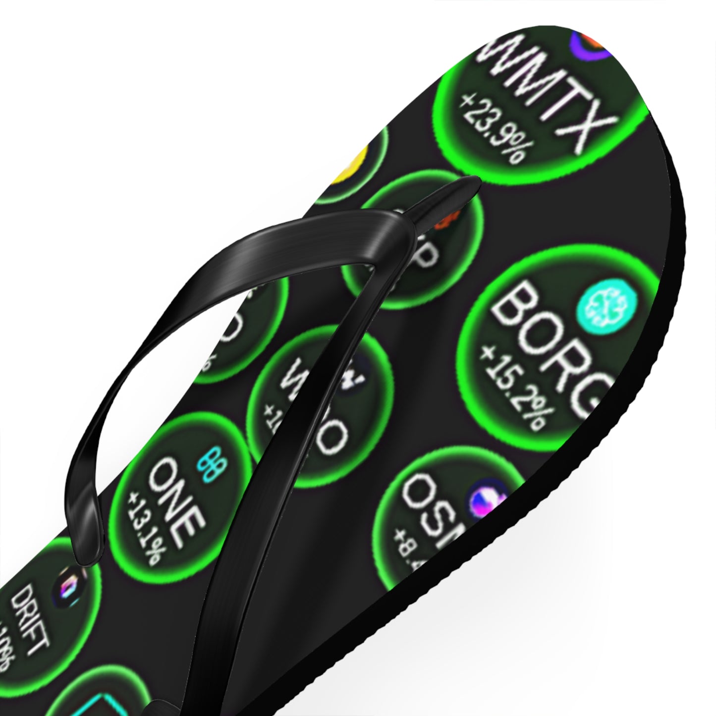 Big Bang Apparell crypto Flip Flops