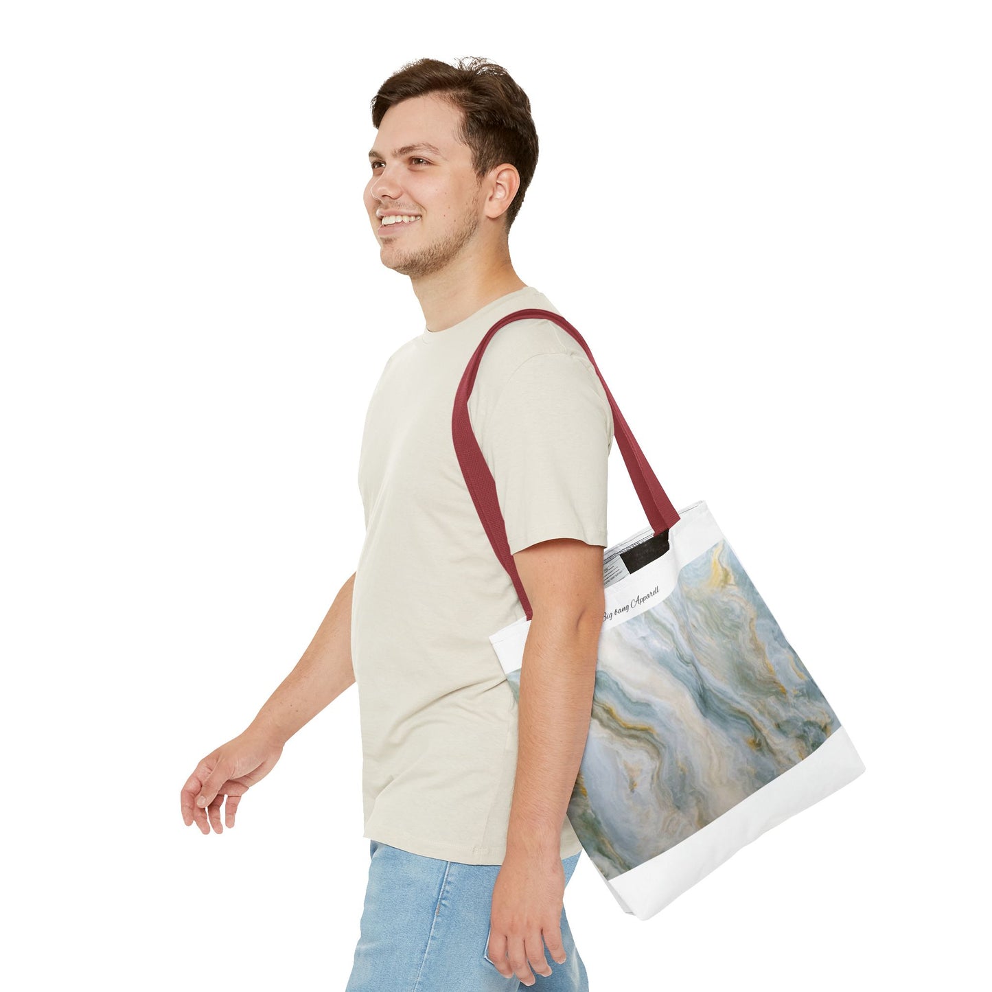 Elegant Marble Print Tote Bag - Stylish & Versatile for Everyday Use