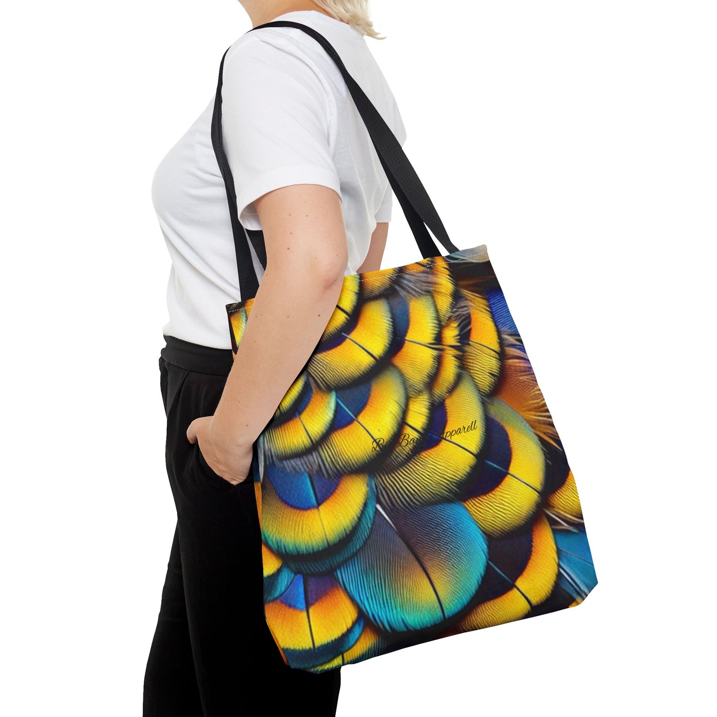 Vibrant Feather Tote Bag - Stylish and Eco-Friendly