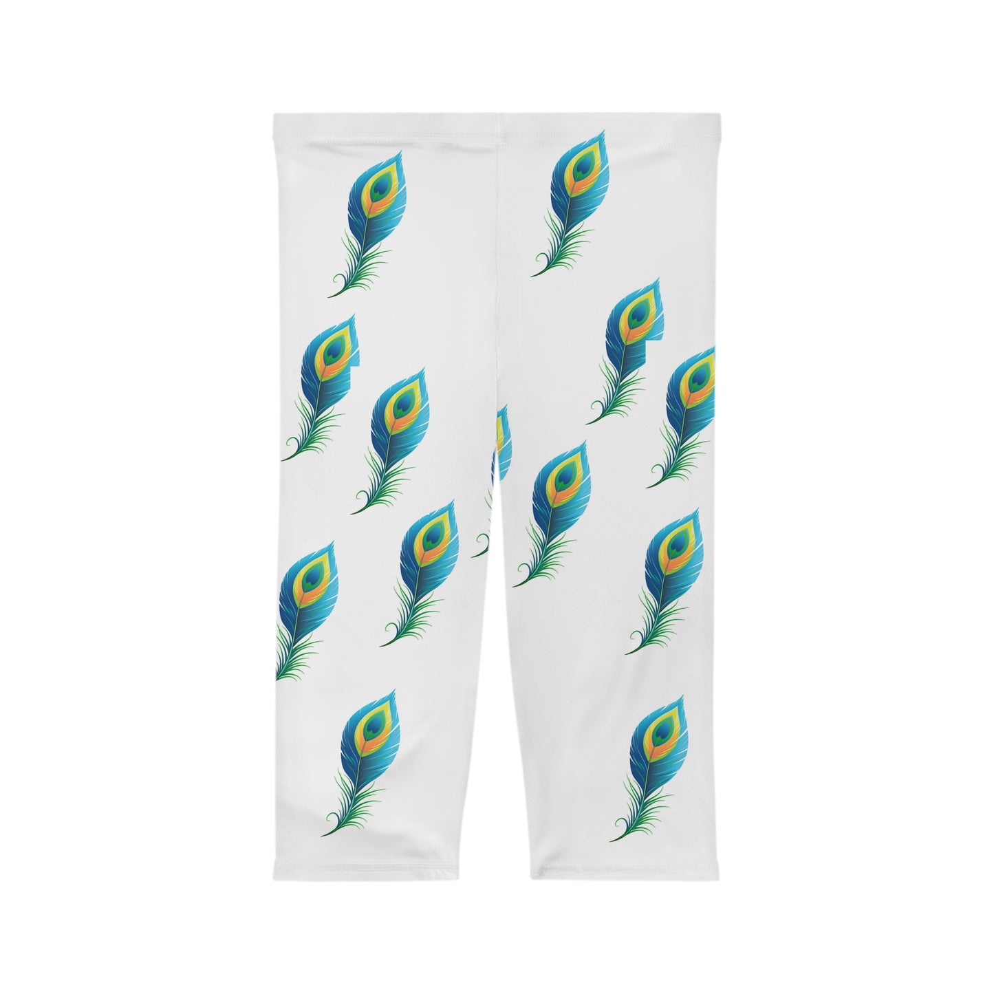 Big Bang Apparell peacock Women’s Capri Leggings (AOP)