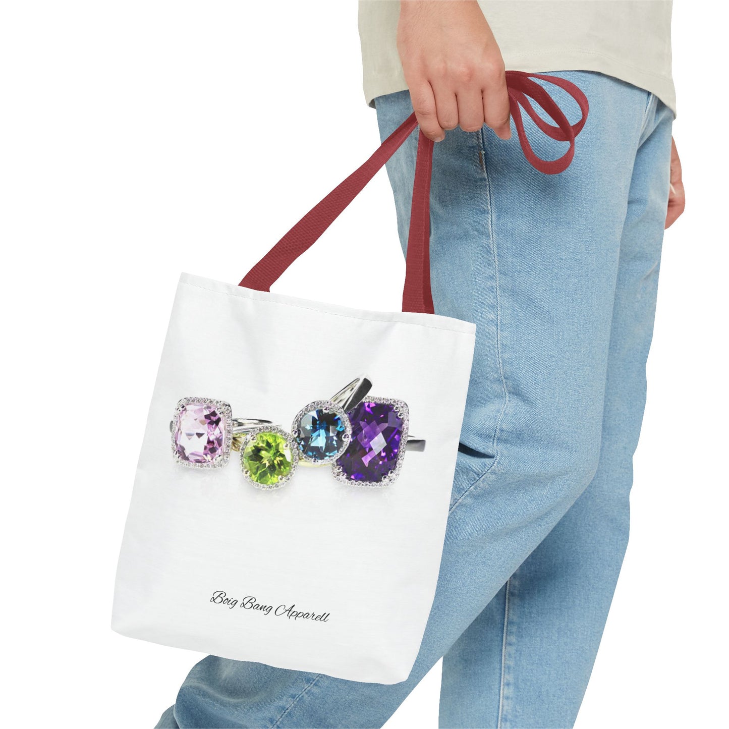 Sparkling Gemstone Tote Bag - Stylish and Chic Accessory for Jewelry Lovers