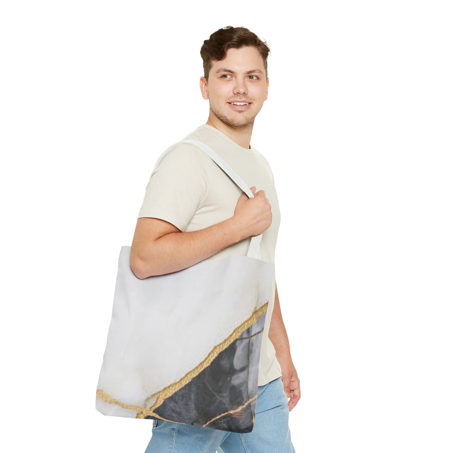 Elegant Marble Design Tote Bag for Stylish Everyday Use