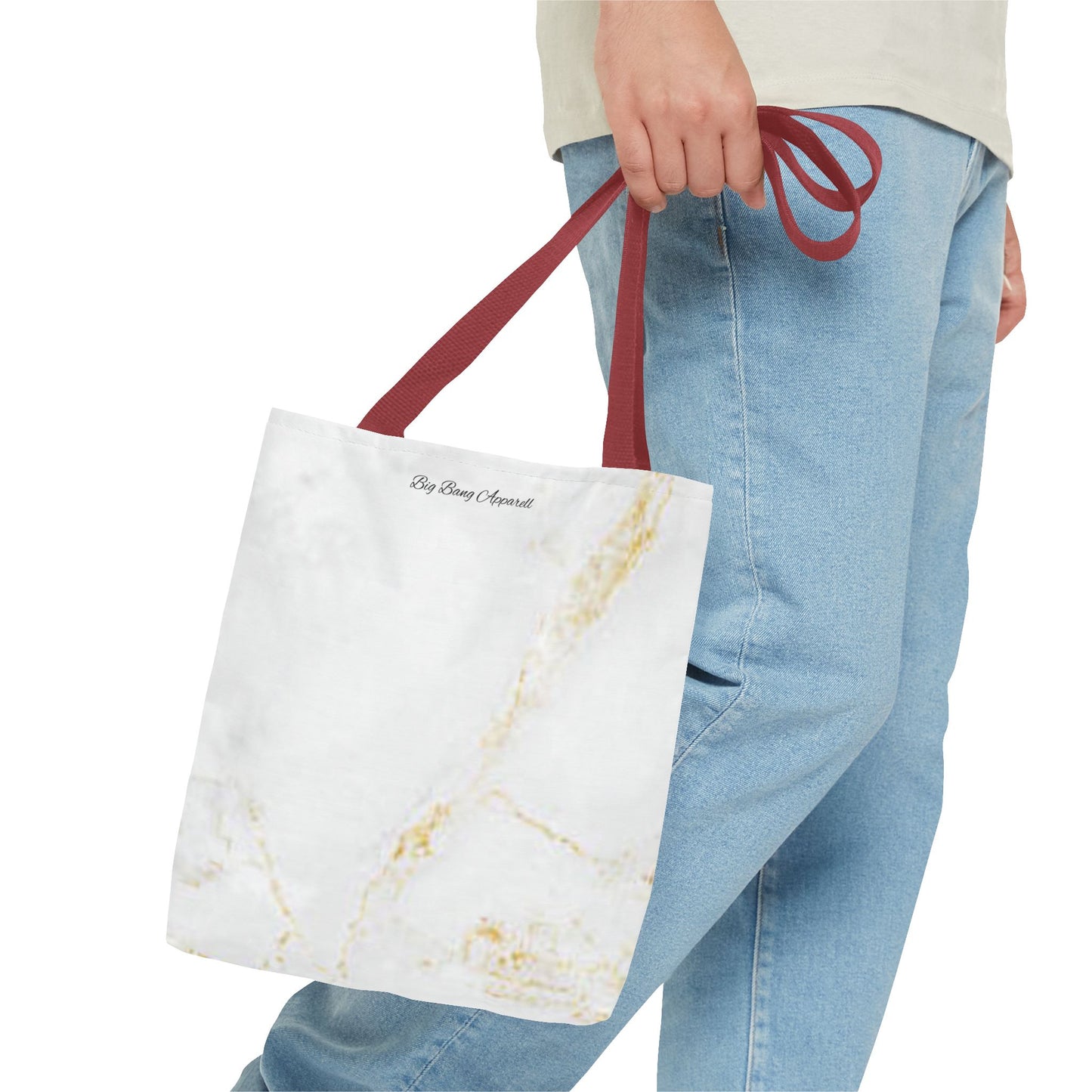 Elegant Marble Print Tote Bag - Big Bang Apparel