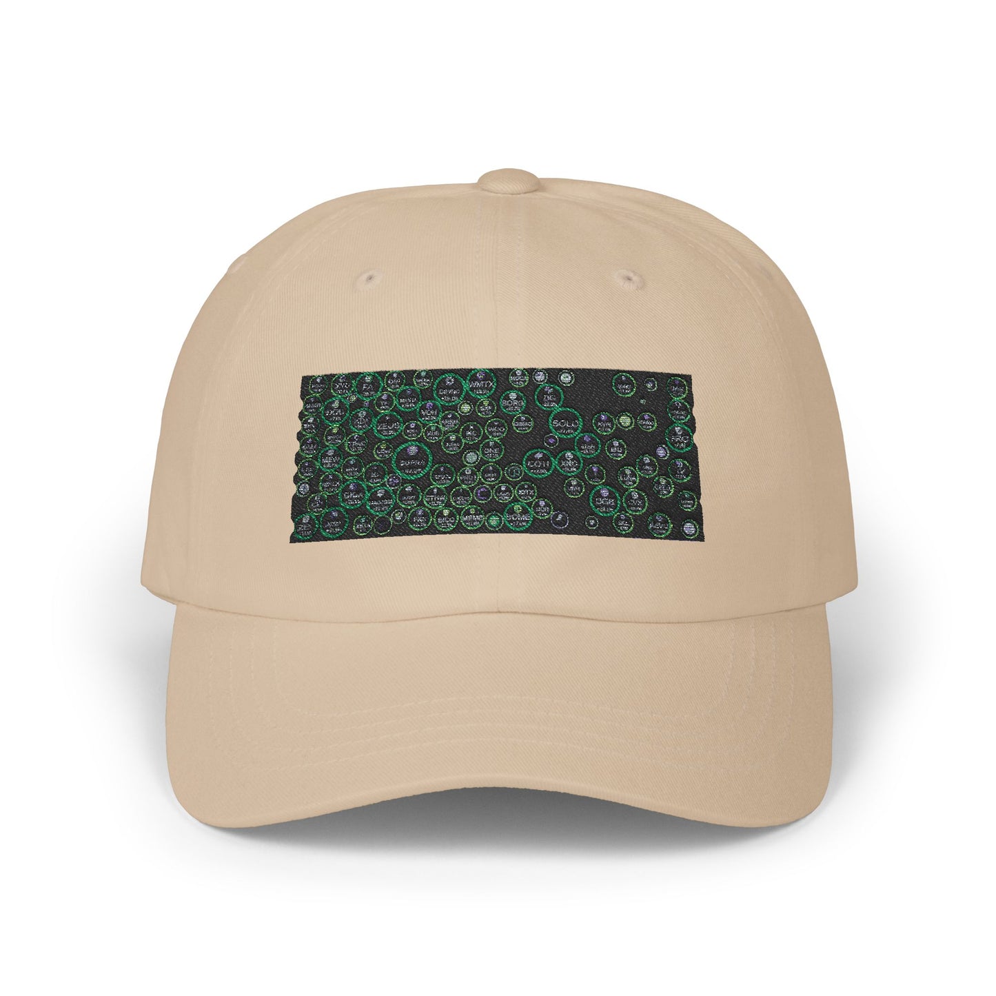 Stylish Classic Dad Cap with Unique crypto  Bubble Design - Perfect Gift for Fathers and Casual Wear