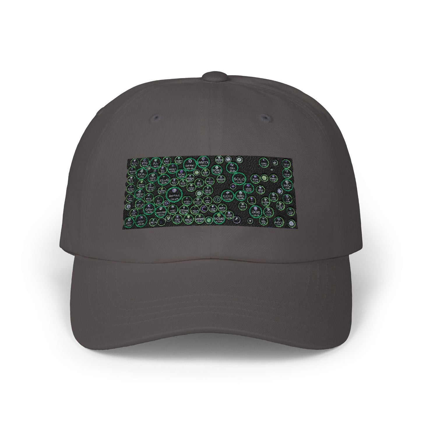 Stylish Classic Dad Cap with Unique crypto  Bubble Design - Perfect Gift for Fathers and Casual Wear