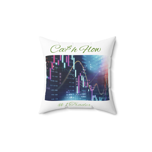 Big Bang Apparell cash flow TraderSpun Polyester Square Pillow