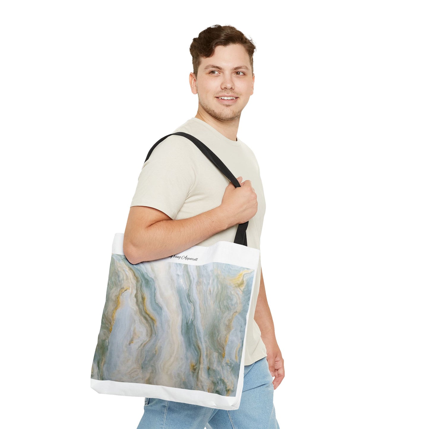 Elegant Marble Print Tote Bag - Stylish & Versatile for Everyday Use