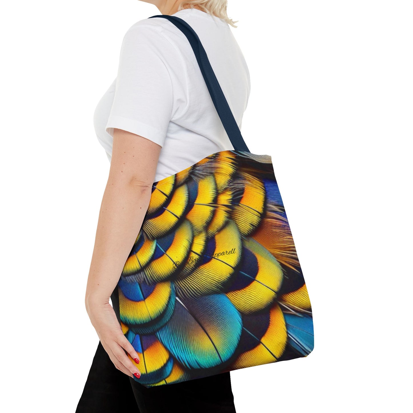 Vibrant Feather Tote Bag - Stylish and Eco-Friendly