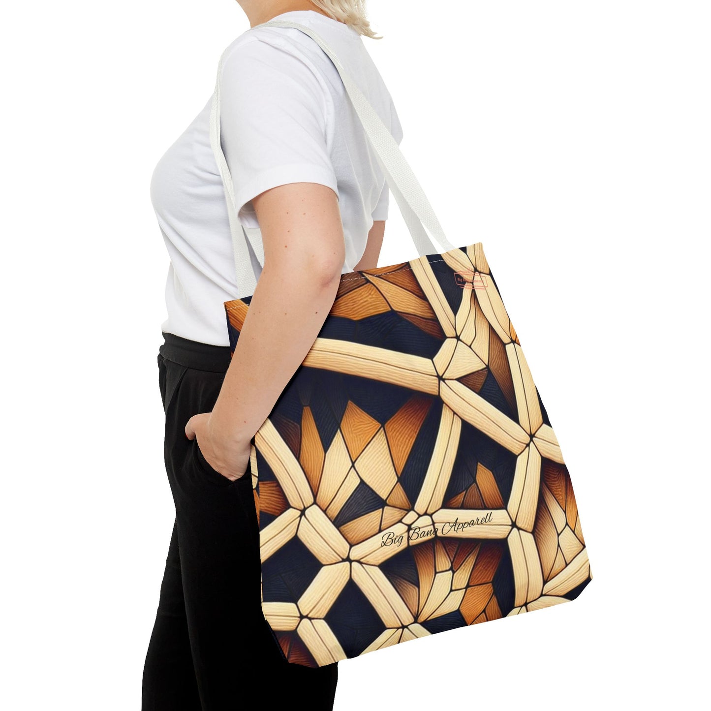 Geometric Pattern Tote Bag - Stylish & Versatile for Everyday Use