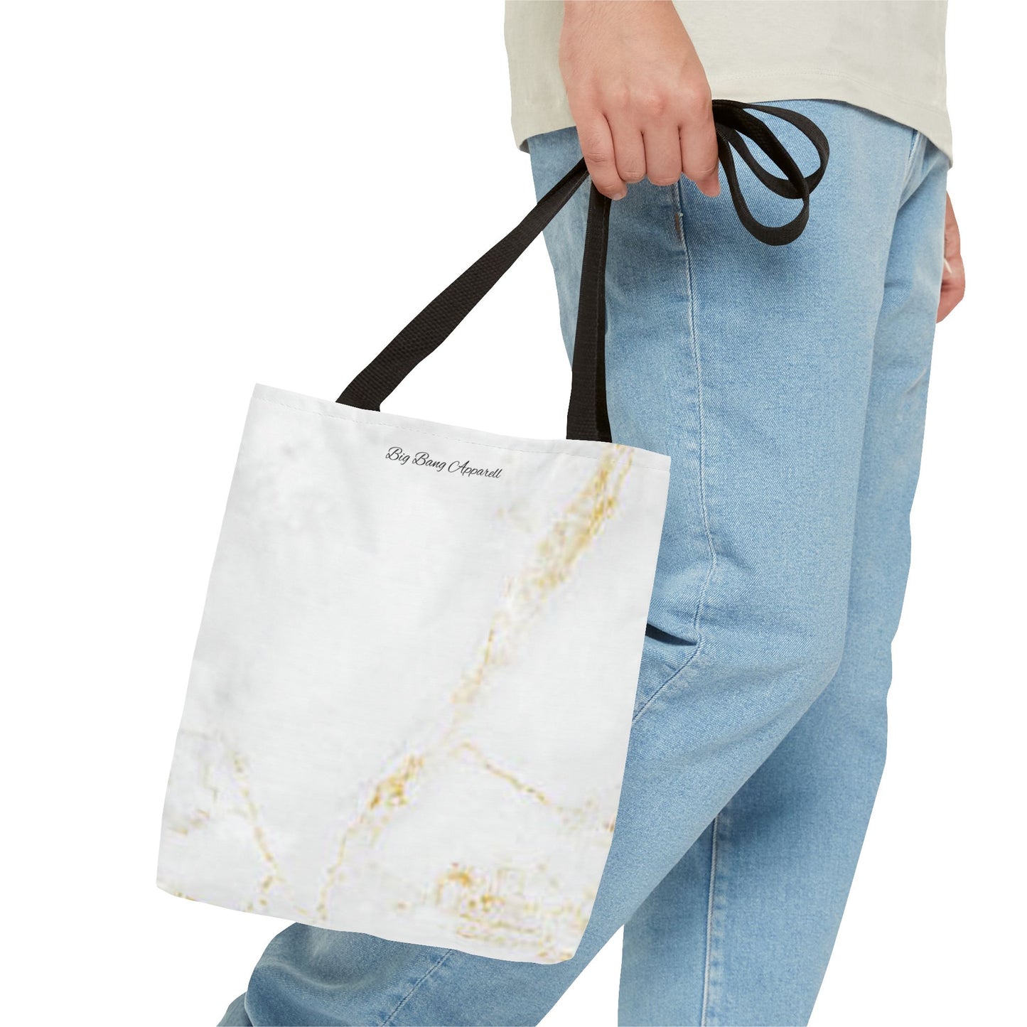 Elegant Marble Print Tote Bag - Big Bang Apparel